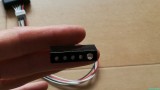 Nahaufnahme der LED Leiste, jetzt in schwarz.